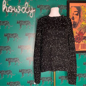 Forever 21 Black and White Thick Knit Sweater